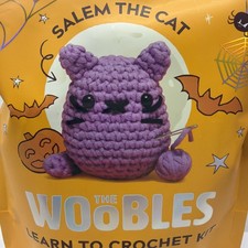 The Woobles-Salem The Cat Purple -Learn To Crochet Kit-New In Package