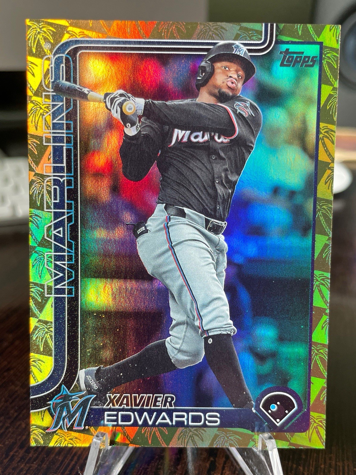 2025 Topps XAVIER EDWARDS #258 - Gold Spring Training 46/50