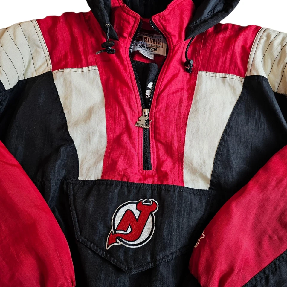De colección Años 90 Starter New Jersey Devils Puffer Juvenil Grande/Hombre Mediano Auténtico  Foto 2 de 4
