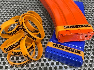 6 PACK of SUBSONIC (300Blackout Subs) Magazine ID Bands FREE SHIPPING - THICKER!
