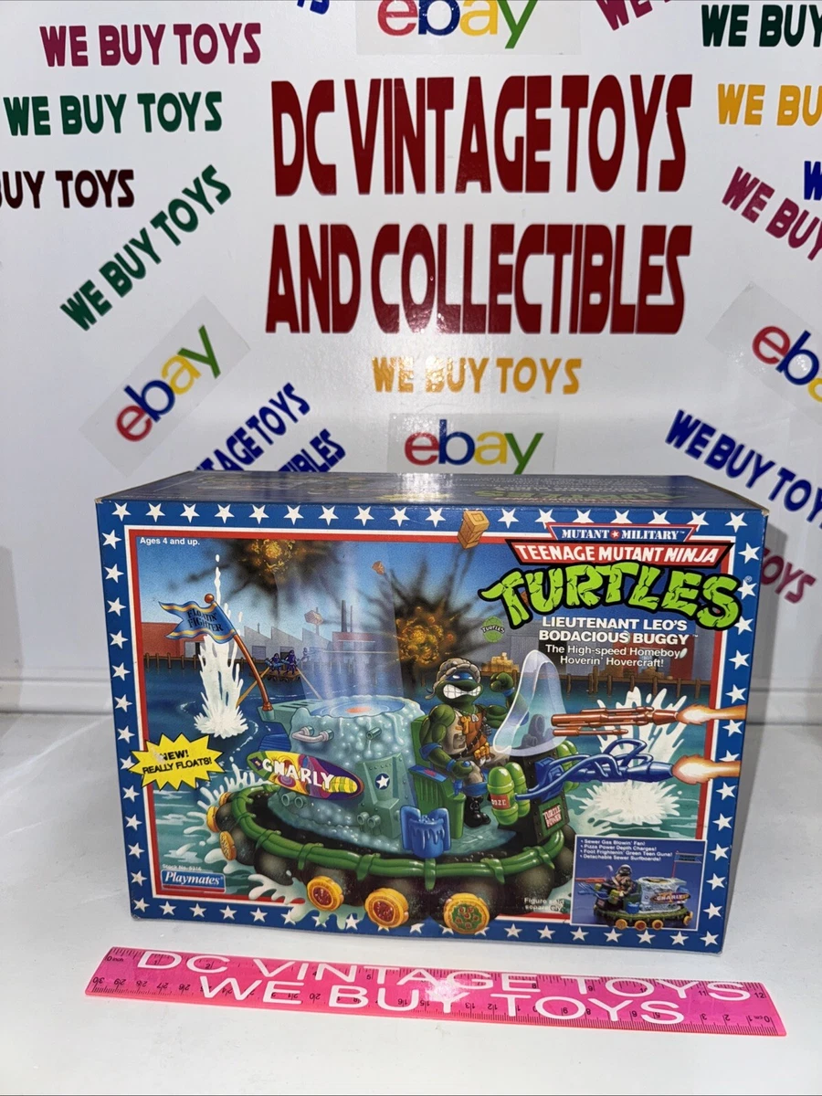 Rare Buggy Playmates TMNT Lieutenant Leo's Bodacious 1991 tortue