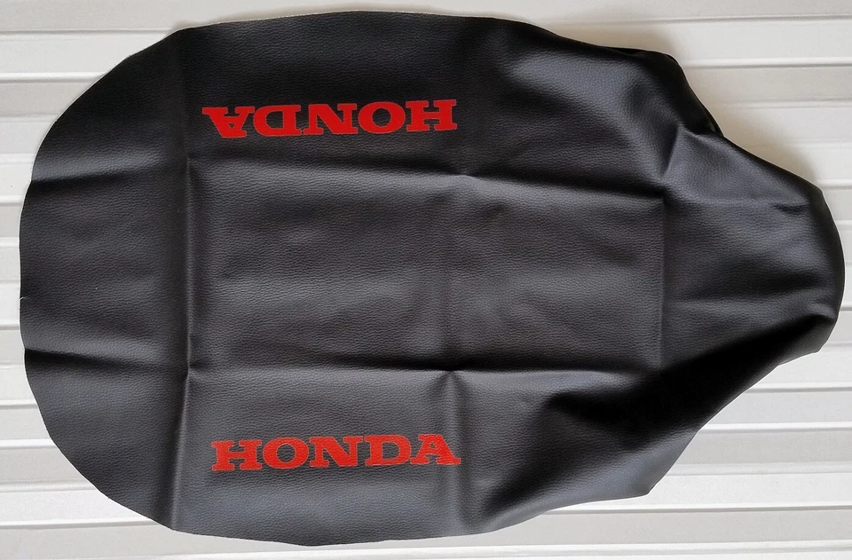Housse de selle noire Honda NX 650 Dominator de 1988 à 1991 avec logo rouge - Photo 1/3
