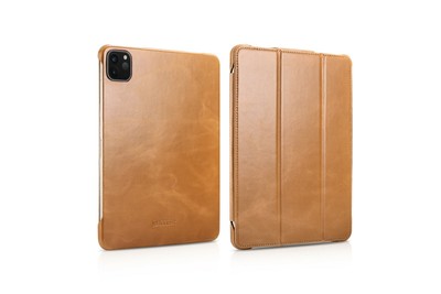 iPad Pro 11 12.9 2020 2018 ICARER Vintage Genuine Leather Smart Cover Folio Case