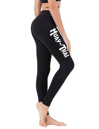 Women's Tilted Muay Thai Black Yoga 