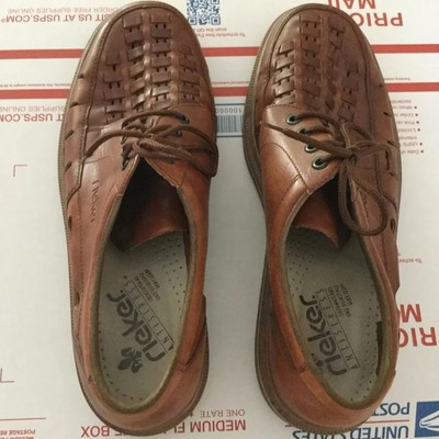 RIEKER ANTISTRESS MENS LEATHER LACE UP SHOES SIZE 11.5 US / 45 EU | eBay