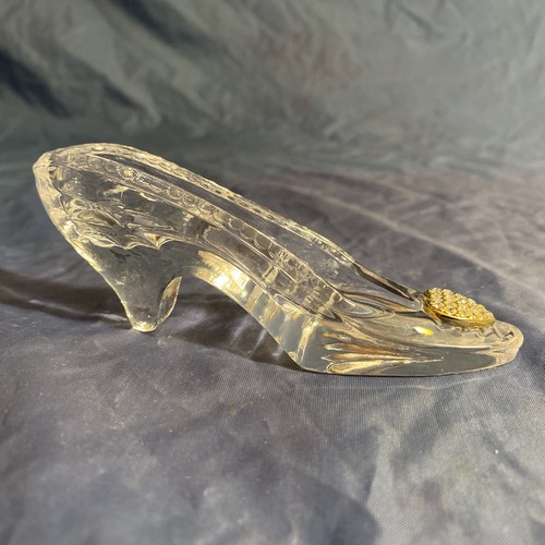 Arribas Brothers Clear Crystal Slipper W/Gold Crystal Heart - 第 5/10 張圖片