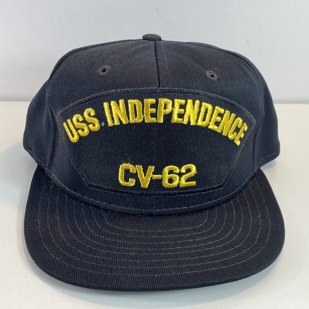 USS Independence CV-62 Patch VTG AJD Snapback Hat Black Made In