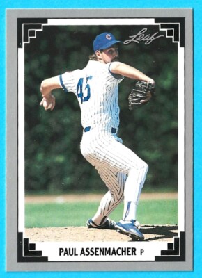 Paul Assenmacher Chicago Cubs 1991 Leaf Series 1