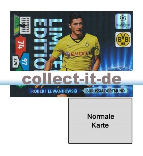 Adrenalyn XL Champions League 13/14 Lewandowski Limitowana Edycja