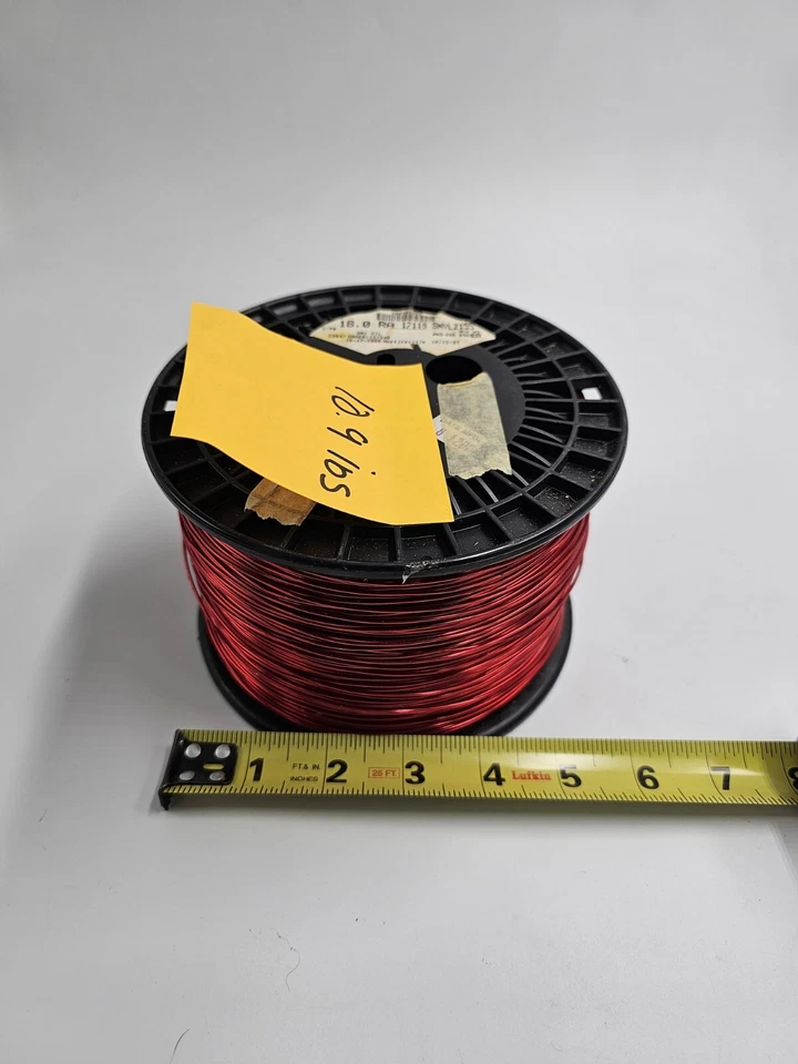 Alambre magnético de cobre 17125 SNYLZ 155 rojo calibre 18 RA 10,9 IBS AWG transformador Foto 4 de 4