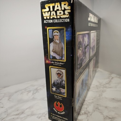 Star Wars 12" Luke Skywalker Mark Hammil Han Solo Harrison Ford At-At Snow Troop - Foto 12 di 24