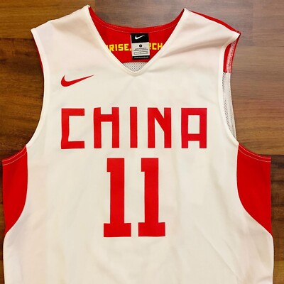 Nike Yi Jianlan 2012 China Olympic Basketball Team Jersey Mens Sz