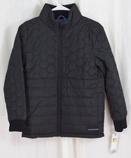 Calvin Klein Big Boys Hexaquilt Jacket Black Size Medium 10/12