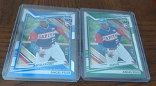2022 Panini Extra Elite Angel Feliz 2 card lot DPL SN FREE S&H Nationals