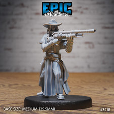 Holy Gunslinger C by Epic Miniatures Monster RPG D D Pathfinder 3D Print