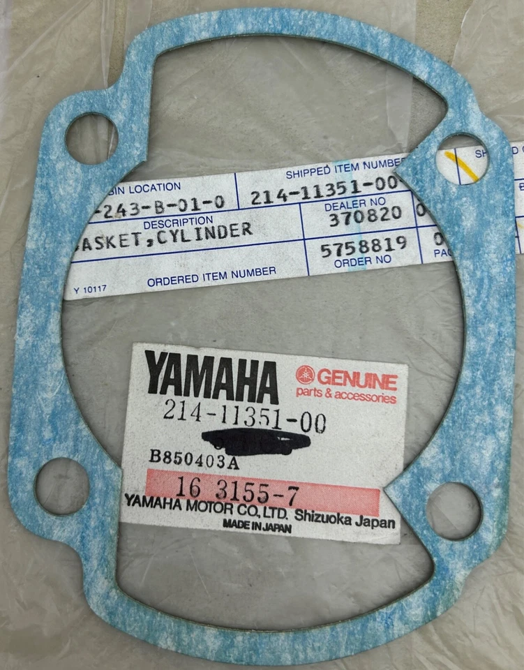 OEM Yamaha Engine Cylinder Gasket Seal Base DT3 DT1 DT1S DT1C-MX DT1E DT1MX DT1E - Image 2 of 2