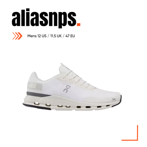 On Running Cloud Cloudnova Form Mens All White Shoes Sneakers Size 12 US - NEW