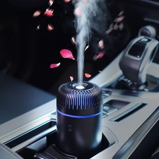 Car Diffuser Humidifier Aromatherapy Essential Oil Office, Vehicle, Home Black