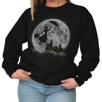 Classic Movie Wizard School Castle Magical Womens Long Sleeve Crew Sweatshirt