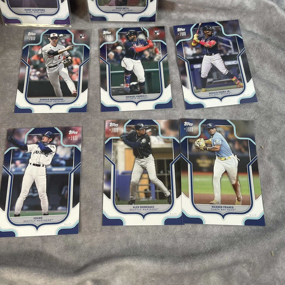 2023 Topps-X Jrod 批量 96 张卡;RC、插入、明星名人堂颜色! Ichiro Soto 银色 — 第 2/4 张图片