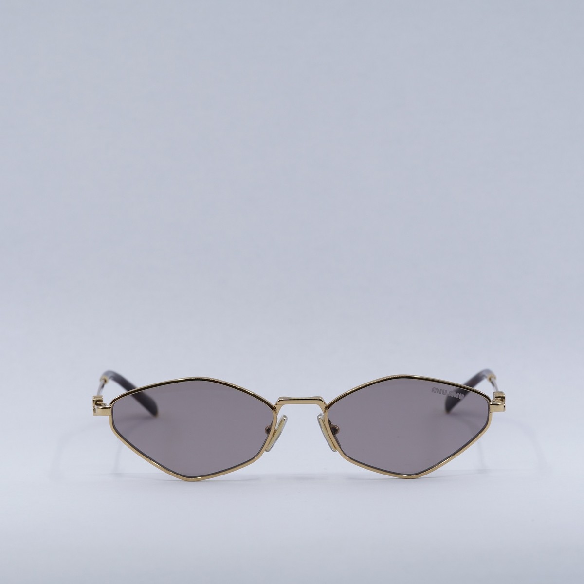 工芸品 MIU MIU New MIU MIU MU56ZS 5AK20I Gold/Light Purple Brown 56-17-140