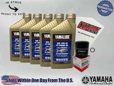 Cyclemax Full-Synthetic Yamalube Oil Change Kit fits 2016-2025 Yamaha YXZ1000