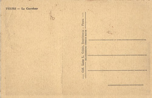 FEURS 42 La GRANDE MAISON Café BÉNASSIER Autobus Borne MICHELIN CPA 1930-1940 - Picture 2 of 2