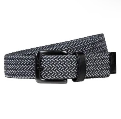 Nike Men's G-Flex Multi-Stretch Woven Belt Dark Grey/White Large 40/42 