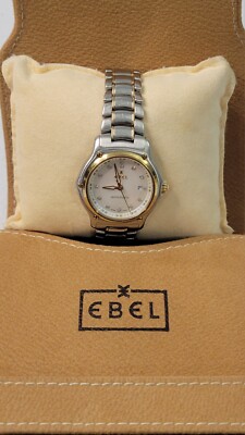 Ebel 1911 18k Gold Mother Of Pearl Diamond Dial Automatic  display picture 2