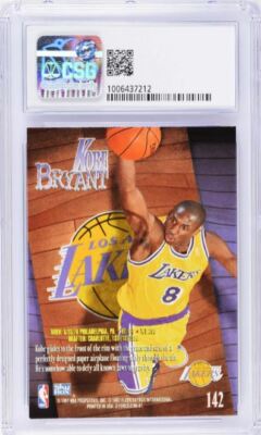 KOBE BRYANT 1996-97 SKYBOX Z-FORCE #142 ROOKIE CARD RC CSG 8 NM/MT