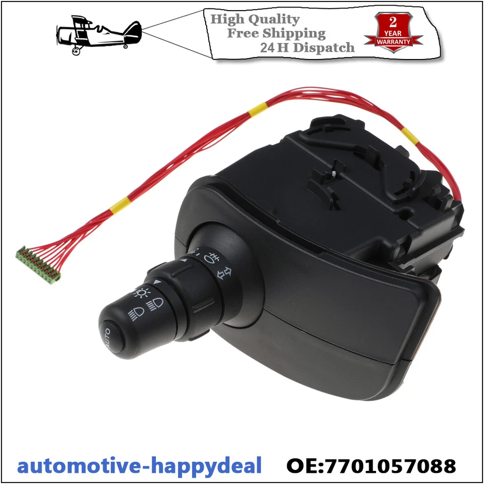 INDICATOR STALK HEADLIGHT SWITCH HEADLAMP FOR RENAULT CLIO MK3, KANGOO, MODUS - Image 4 of 4