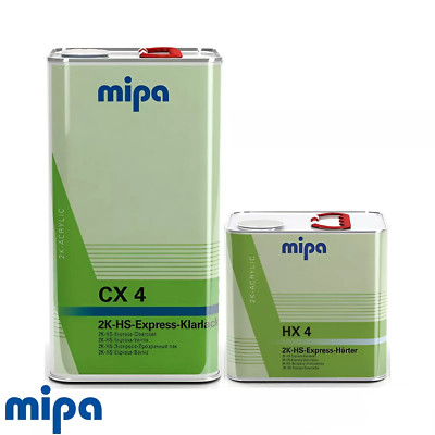 MIPA CX4 2K HS EXPRESS KLARLACK KLARLACK MIT HX4 HÄRTER 7,5LTR SET