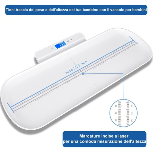 UNICHERRY Bilancia pesa Neonato Bluetooth funzione Tara and Hold multifunzionale - Foto 5 di 6