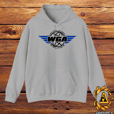 Western Global Airlines Logo Hoodie Hooded Black/Navy/White n more S-5XL