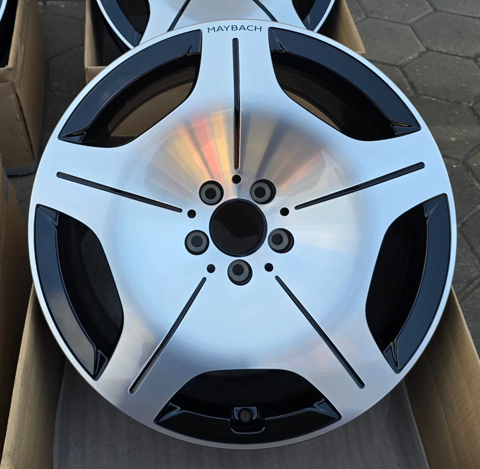 4 x Original Mercedes S-Kl. Maybach  19 Zoll Felgen A2234016900 8,5J x 19 ET31,5 - Bild 3 von 4