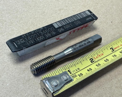 OSG TAP 3/8-16 NC GH6 HY-PRO NRT SB HSS-CO 1400134600, 2-15/16'' OAL