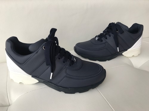 chanel trainers navy