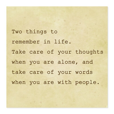 Postereck 2330 Poster Leinwand Plakat, Two Things In Life Spruch Gedanken