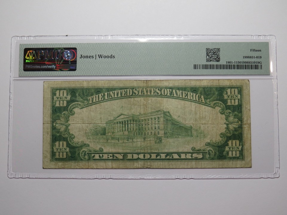 $10 1929 Atlantic City New Jersey NJ National Currency Bank Note Bill ...