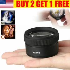 40x Magnifying Glass Eye Loupes Loop Optical Magnifier Jewelry Watch Repair Tool