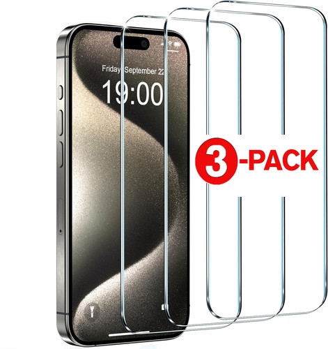 3X Tempered Glass Screen Protector For iPhone 16 15 14Plus 13 12 11 Pro Max /XR - Picture 13 of 33