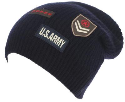 Patch Cashmere Hat Chrome Hearts Cross Patch Cashmere Beanie - SRM – SHENGLI  main image 4