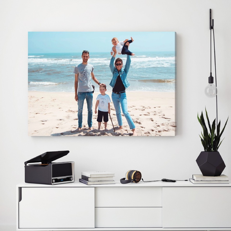 Photo Sur Toile Personnalisée - Impression Giclée, Cadre Prêt à Accrocher, Tailles A0 à A5, Fait Main UK