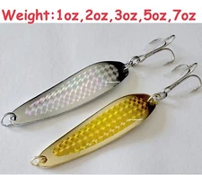 Gold & Silver Casting Crocodile Fishing spoons Choose Weight & Pieces 2 to 20