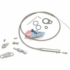Braided Stainless Kick Down Detent Cable Gm Chevy Turbo 350 Th-350 Transmission