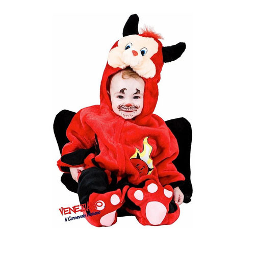COSTUME DIAVOLETTO NEONATO BAMBINO 3 - 6 MESI VESTITINO VESTITO CARNEVALE |  eBay