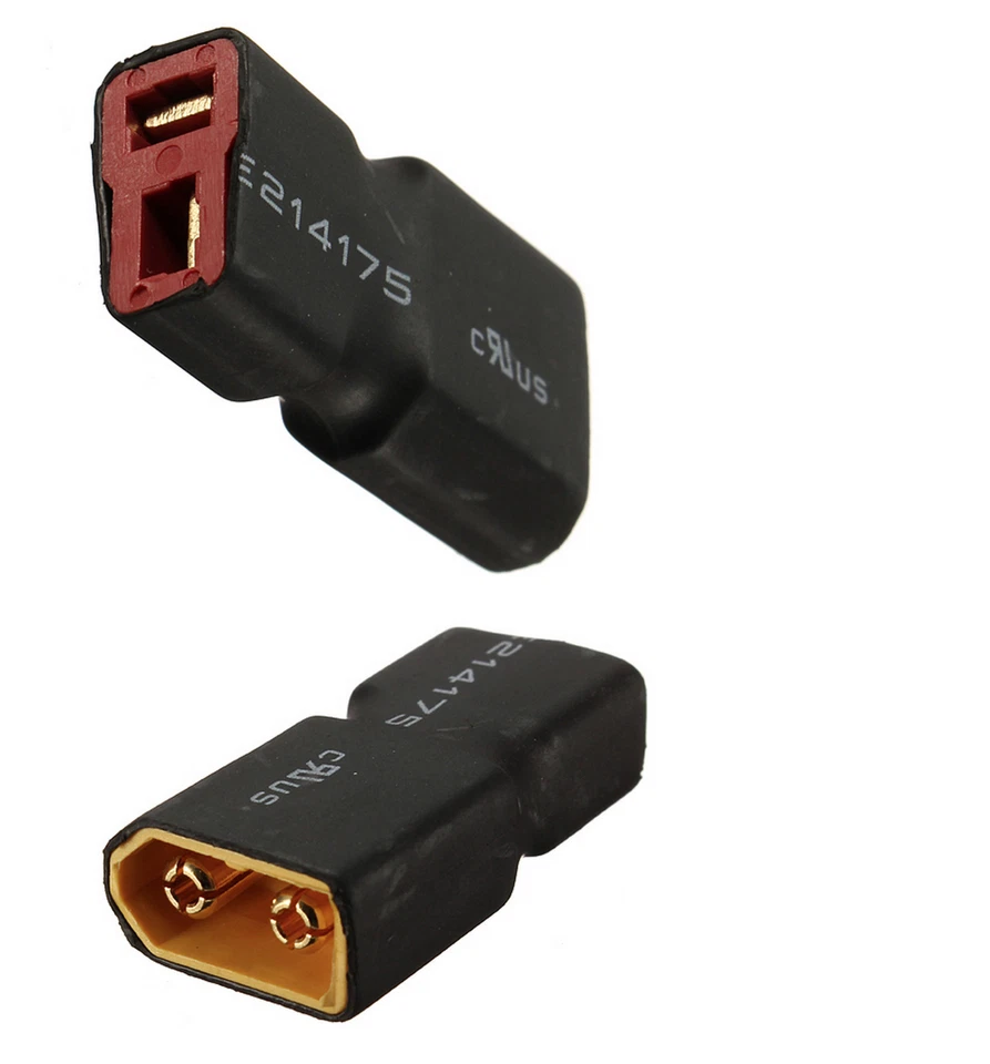 ✅ 2 Stück XT60 Male auf T-Stecker Female Buchse T-Dean T-Plug Lipo Akku Adapter - Bild 4 von 4