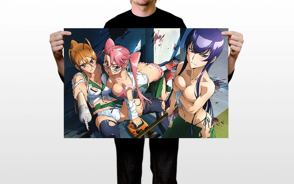 Highschool Of The Death Hot Anime Girl Serie de TV Arte de Pared Hogar - PÓSTER 20"x30" Foto 3 de 3
