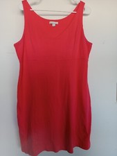 Size L peach color dress by New York Company. 100% cotton. Excellent condition