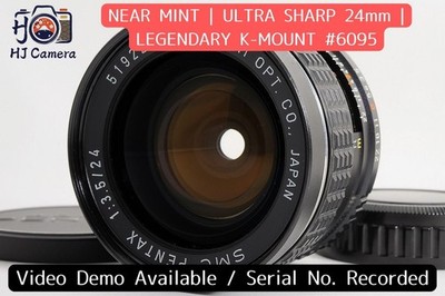 [NEAR MINT] Pentax SMC PENTAX 24mm f/3.5 MF Wide Angle Lens K Mount From Japan